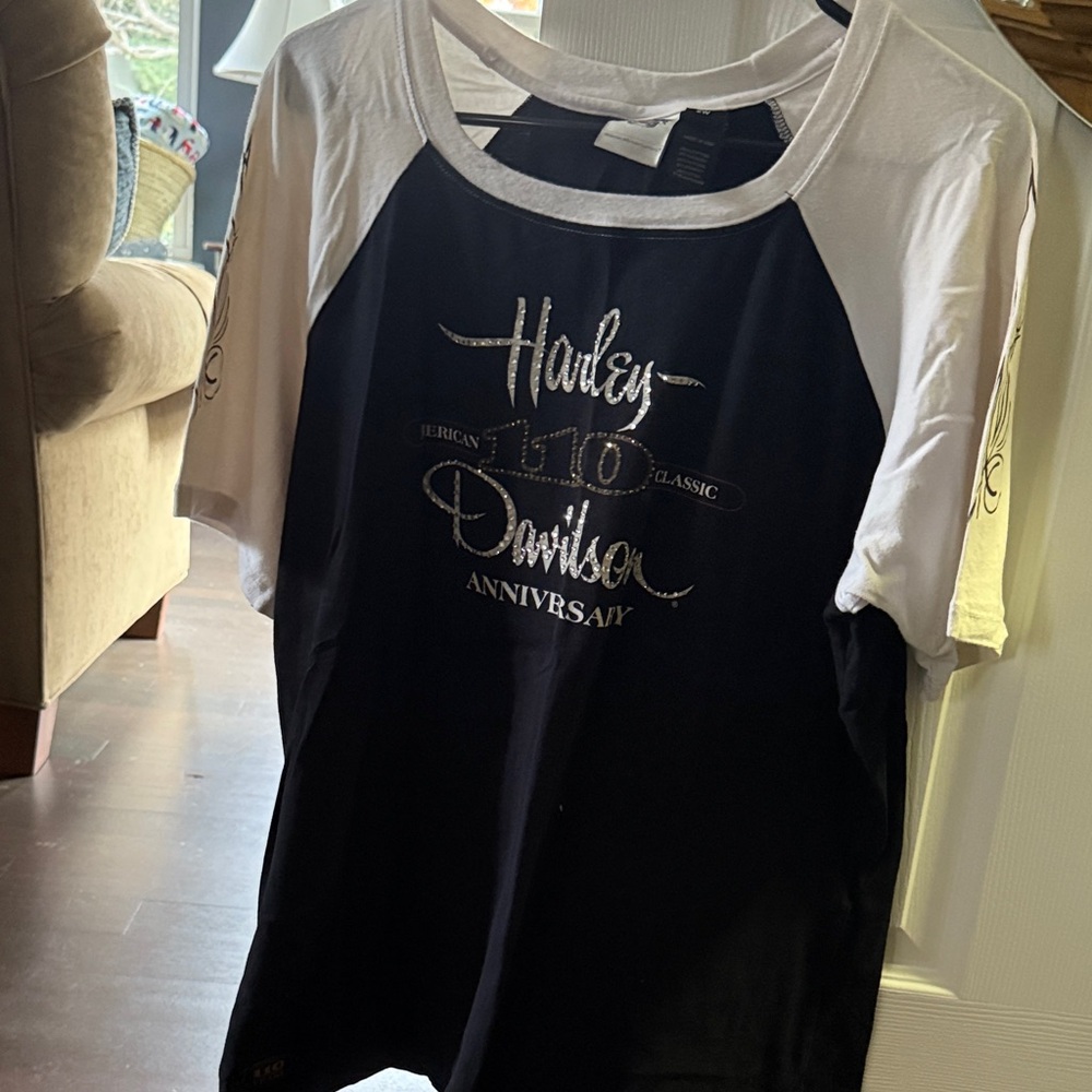 Harley-Davidson Black and White Anniversary Tee